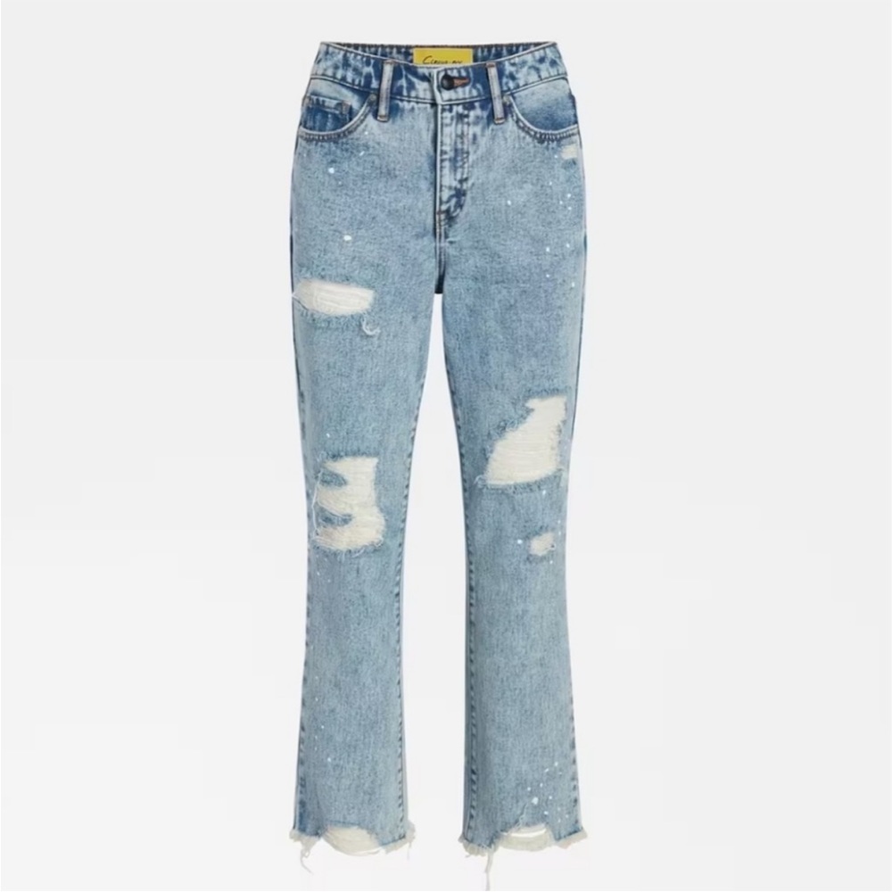 NWT CIRCUS NY HIGH RISE SLIM STRAIGHT JEANS IN FIRE WALKER BY SAM EDELMAN - 32